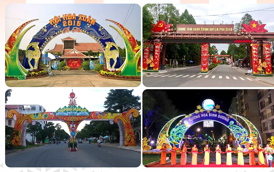 Cổng chào lễ hội